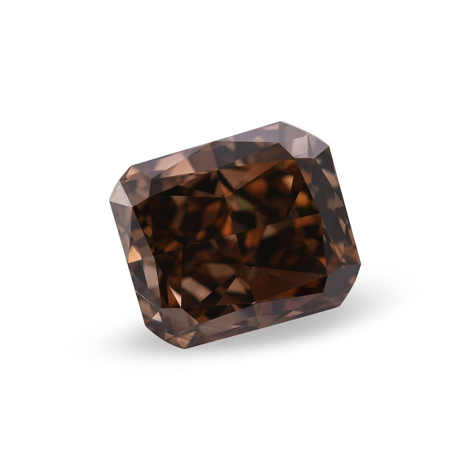 3.65 Carat Fancy Dark Orangy Brown Cushion Diamond SI1 GIA