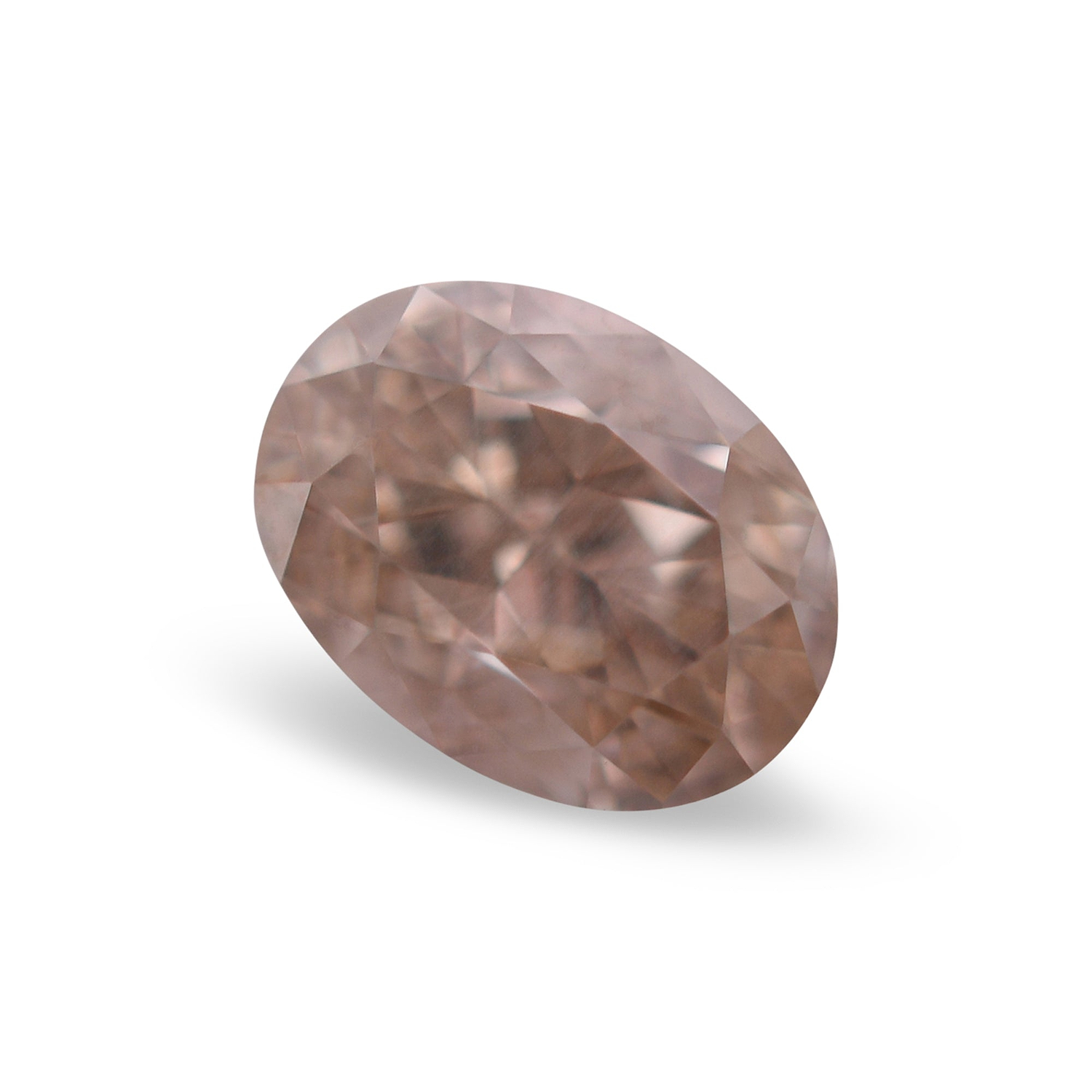 0.26 Carat Fancy Pinkish Brown Oval Diamond VS2 GIA