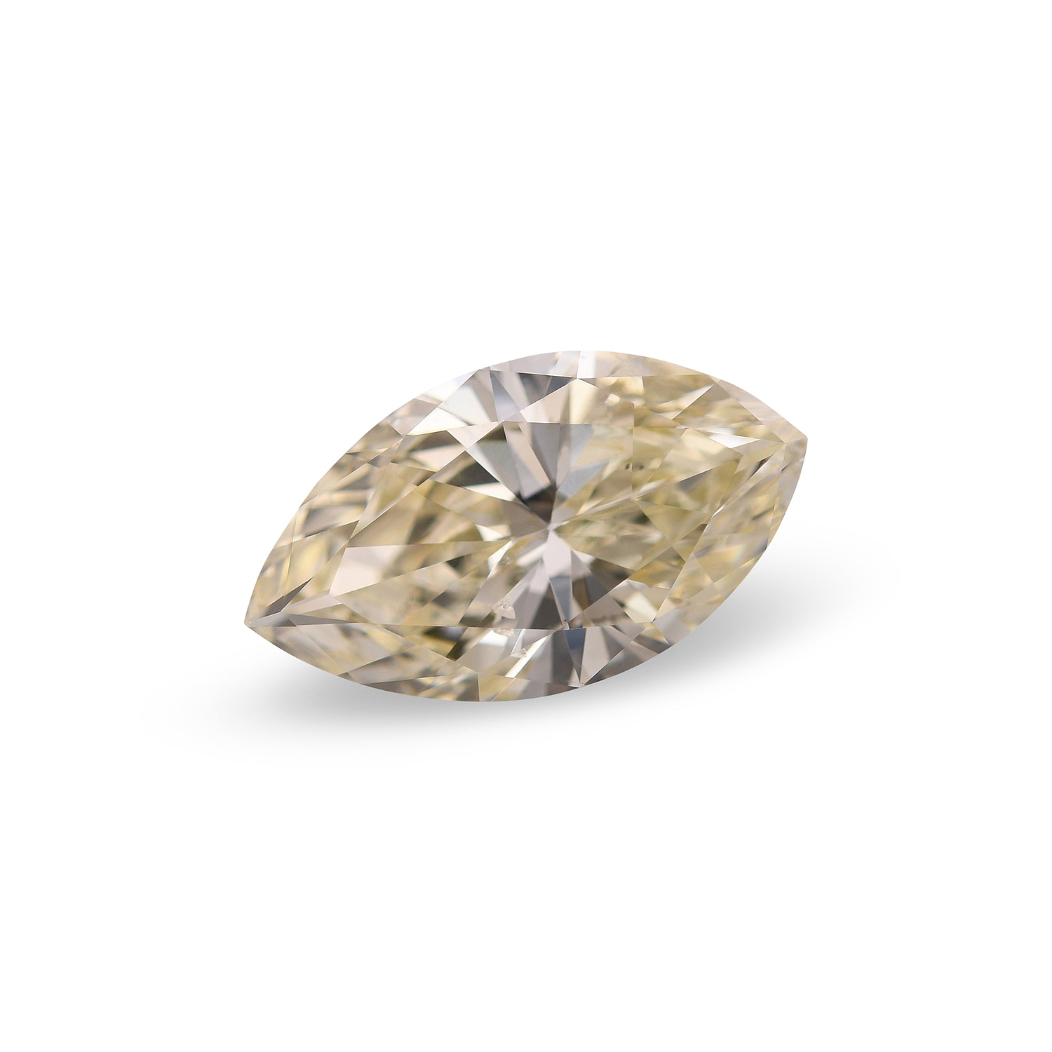 4.27 Carat Fancy Yellow Marquise Diamond I1 GIA