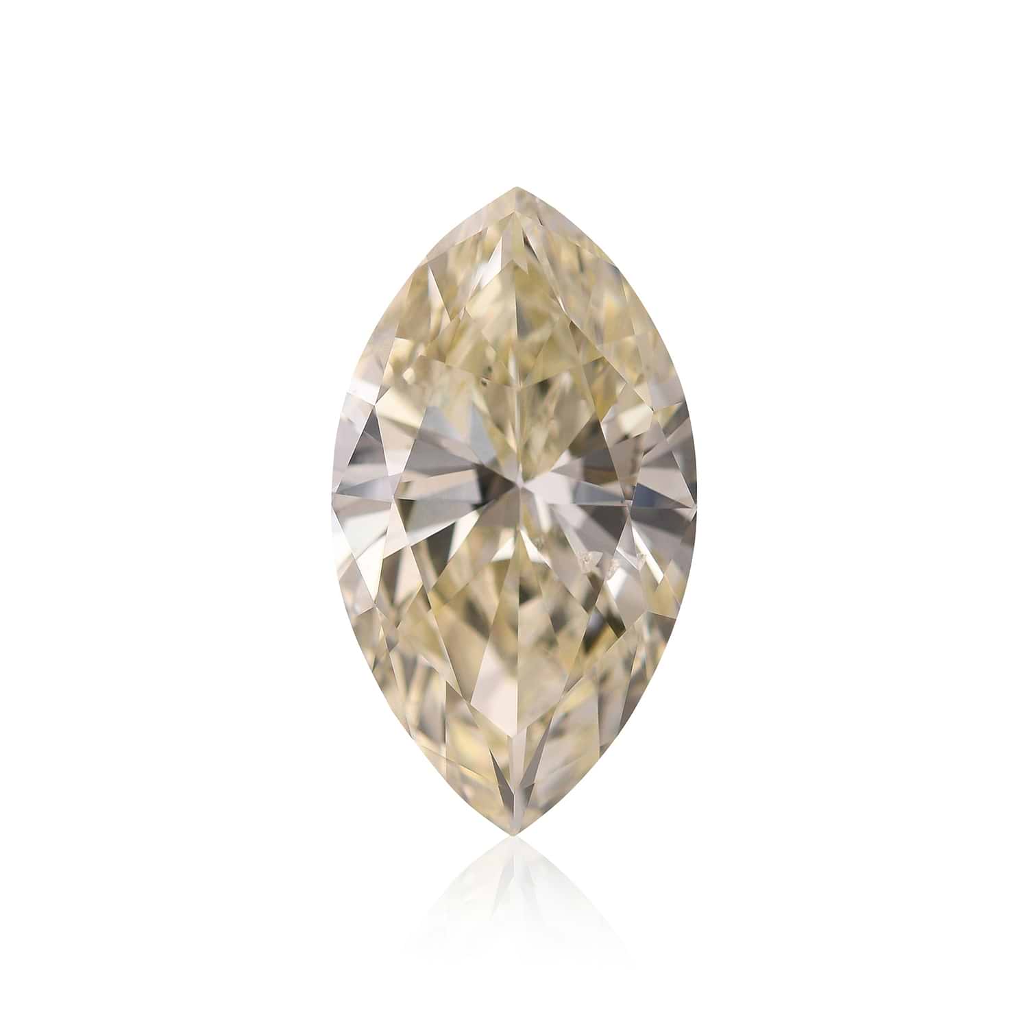 4.27 Carat Fancy Yellow Marquise Diamond I1 GIA