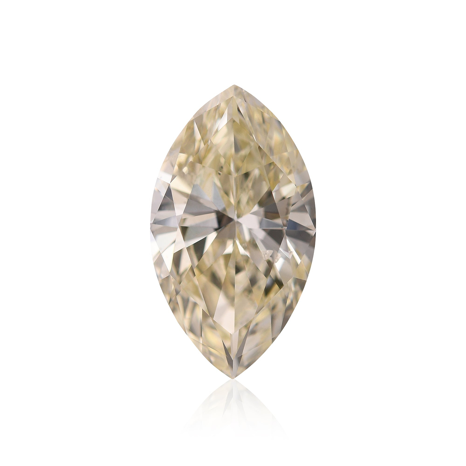 4.27 Carat Fancy Yellow Marquise Diamond I1 GIA