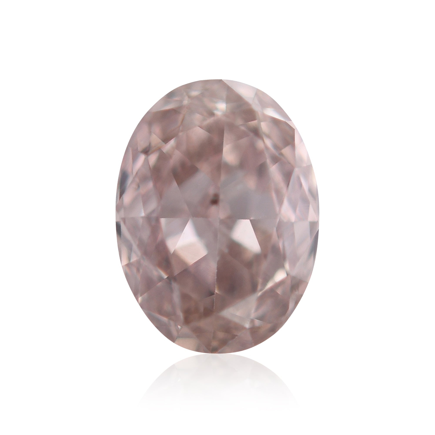 0.29 Carat Fancy Pinkish Brown Oval Diamond SI1 GIA