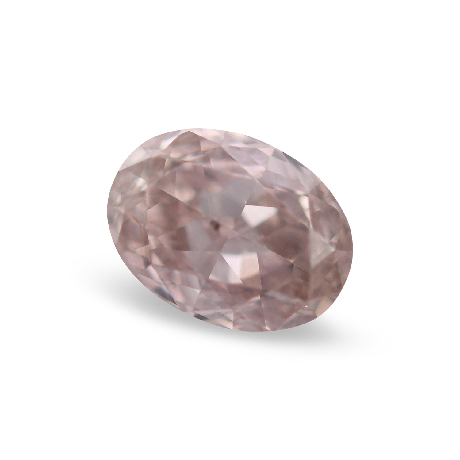 0.29 Carat Fancy Pinkish Brown Oval Diamond SI1 GIA