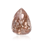 0.20 Carat Fancy Pink Brown Pear Diamond SI2 GIA