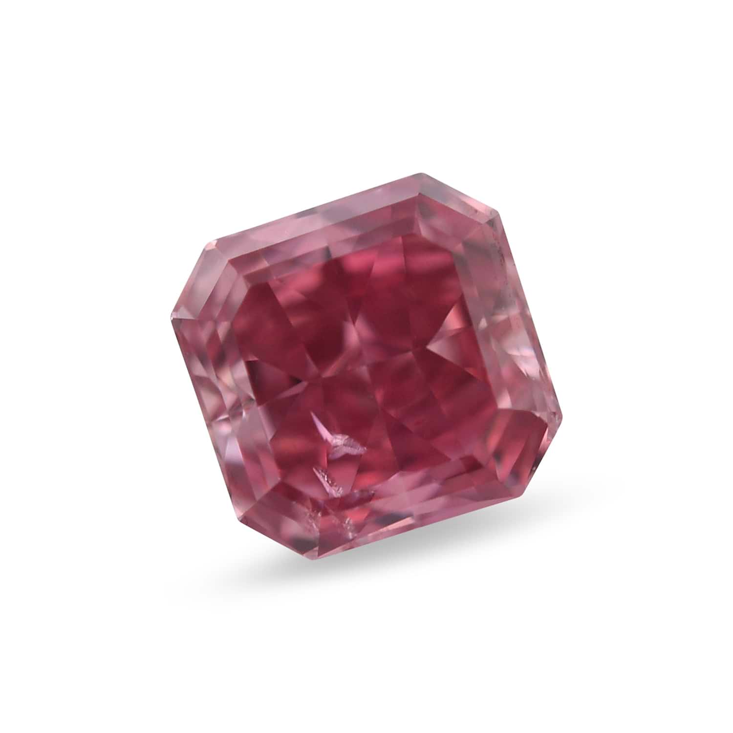 0.26 Carat Fancy Red Radiant Argyle Diamond I1 GIA and Argyle