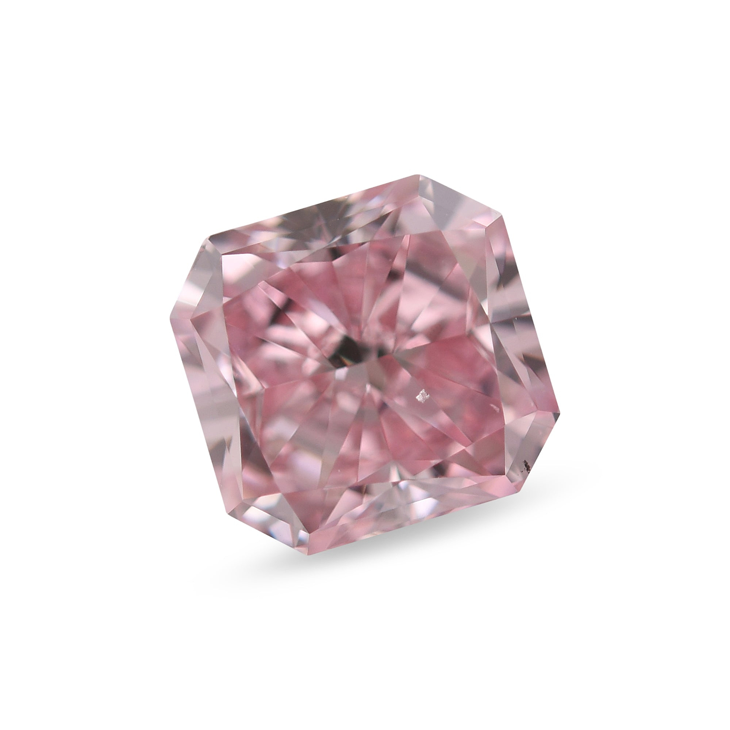 1.05 Carat Fancy Intense Purplish Pink Radiant Diamond SI1 GIA