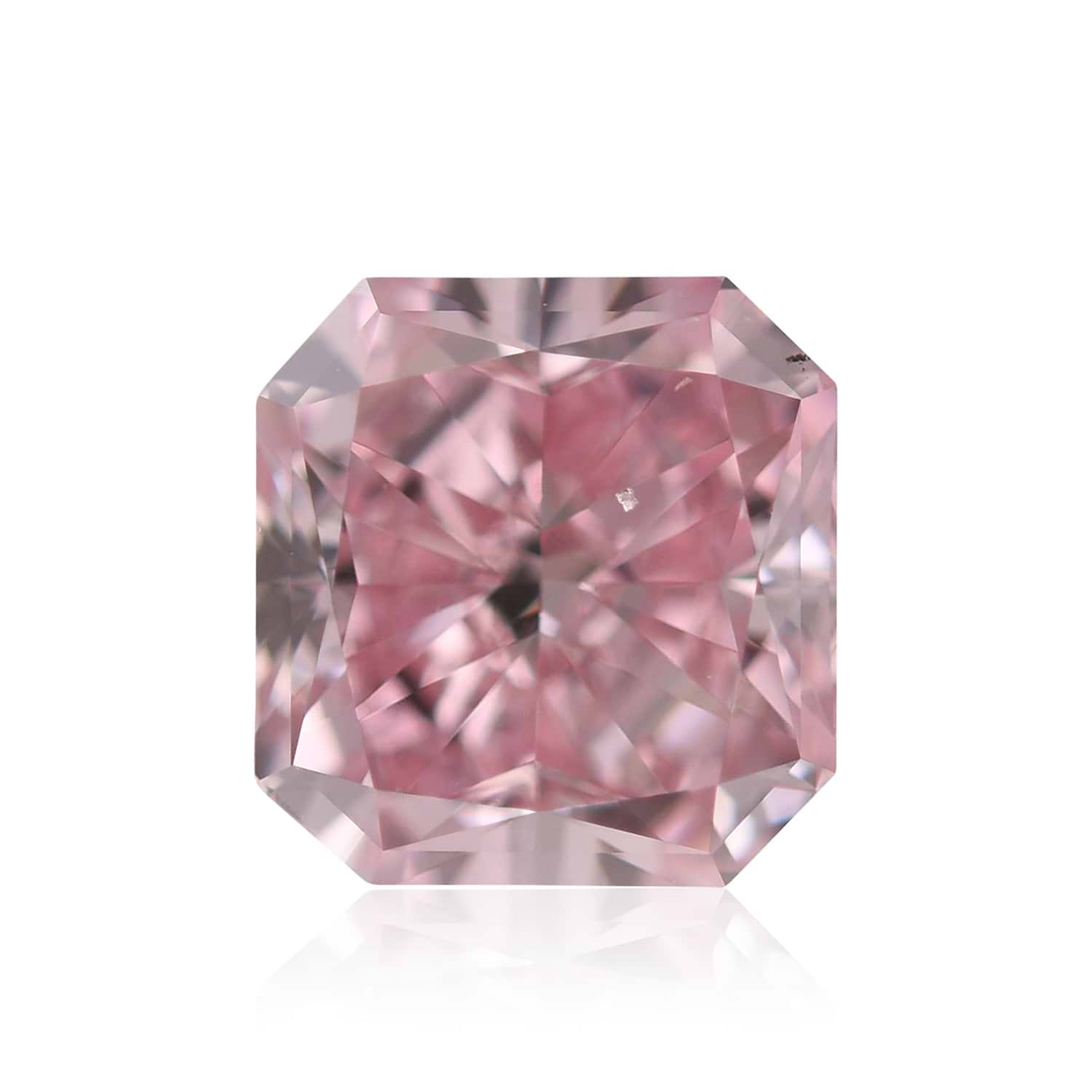 1.05 Carat Fancy Intense Purplish Pink Radiant Argyle Diamond SI1 GIA