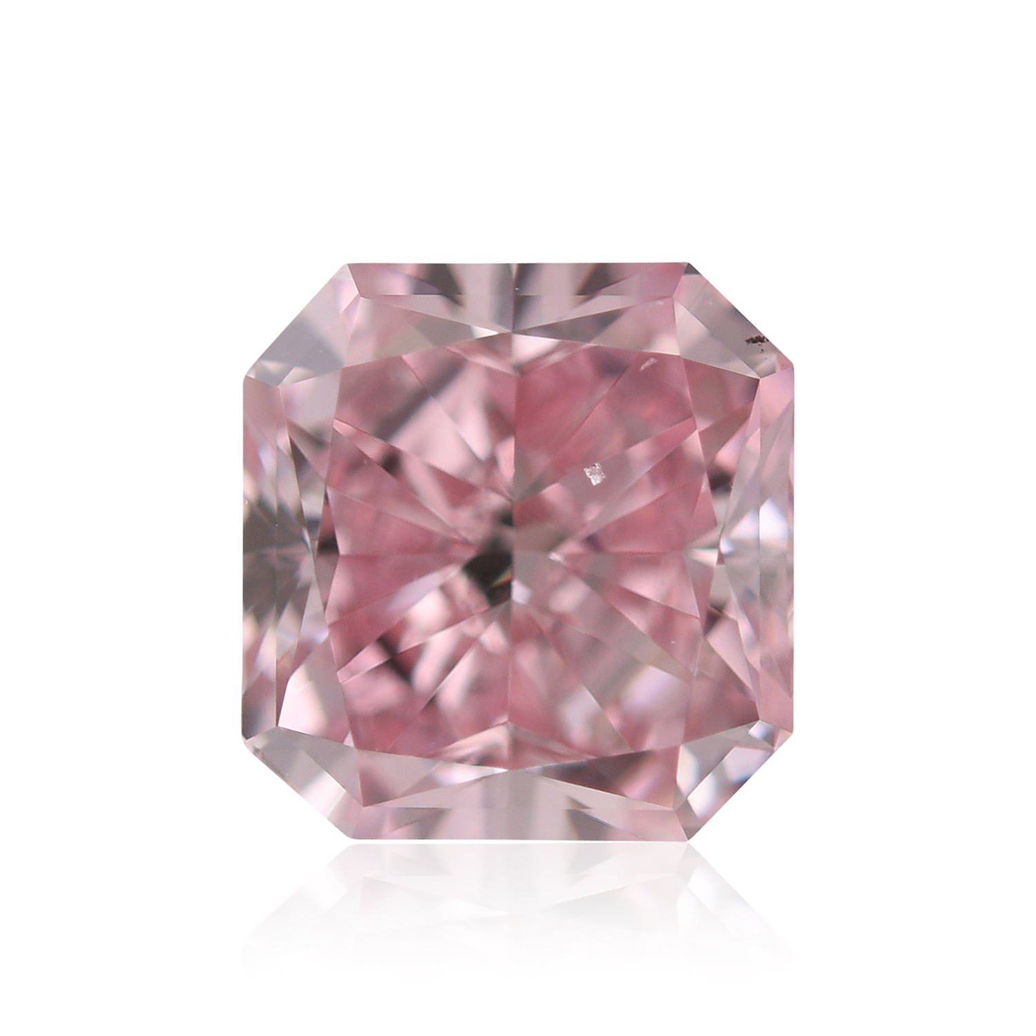 1.05 Carat Fancy Intense Purplish Pink Radiant Diamond SI1 GIA