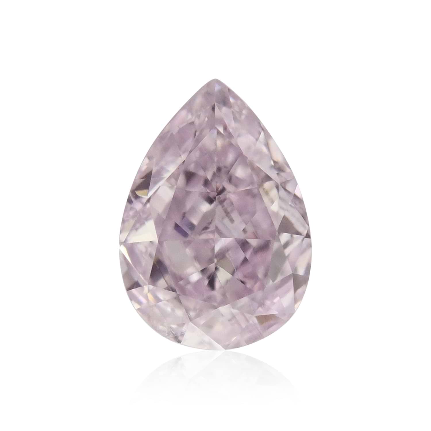 0.33 Carat Fancy Light Purplish Pink Pear Diamond SI1 GIA