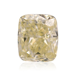 2.01 Carat Fancy Light Yellow Cushion Diamond VVS2 GIA