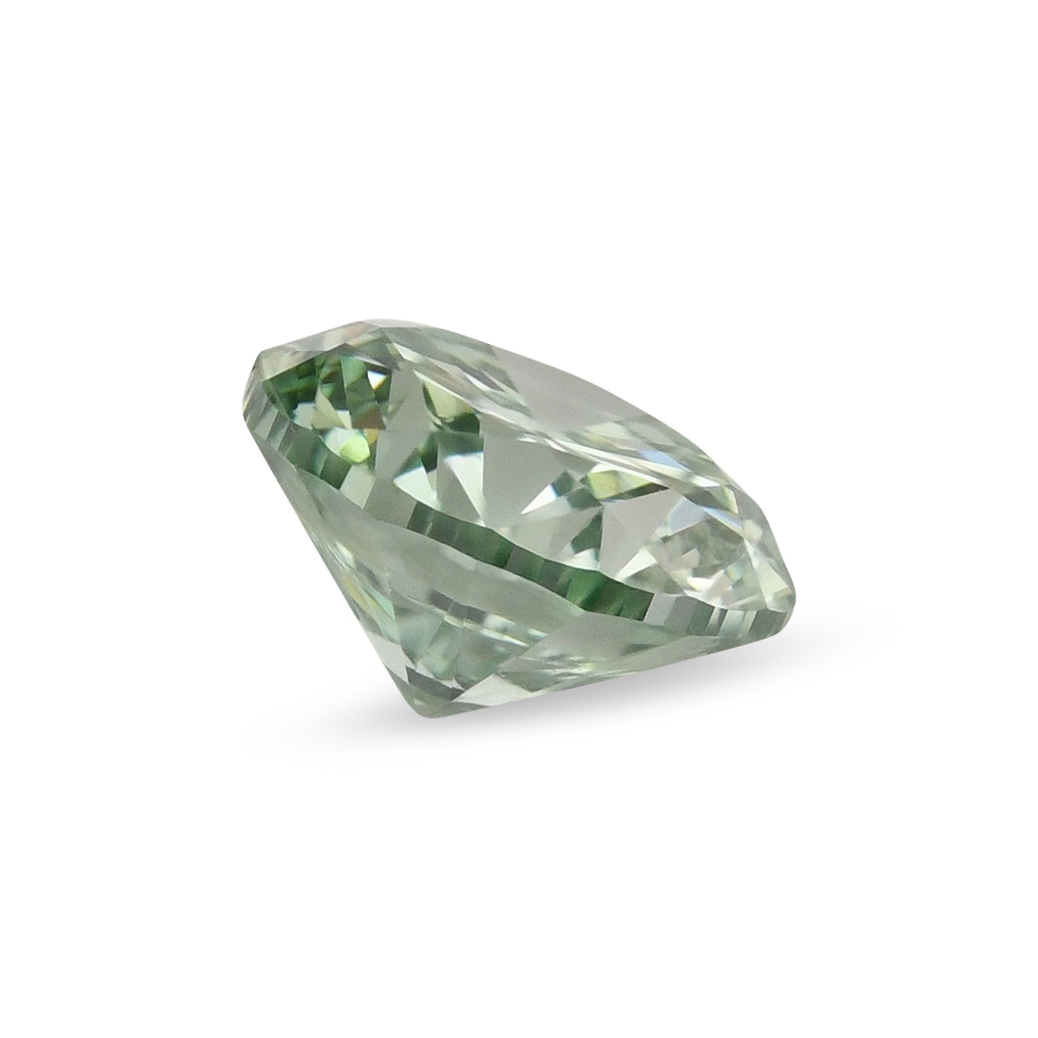 0.37 Carat Fancy Intense Green Round Brillant Diamond VS1 GIA
