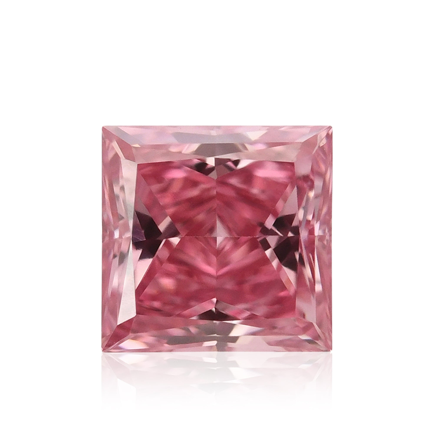 0.41 Carat Fancy Vivid Pink Princess Argyle Diamond VS2 GIA