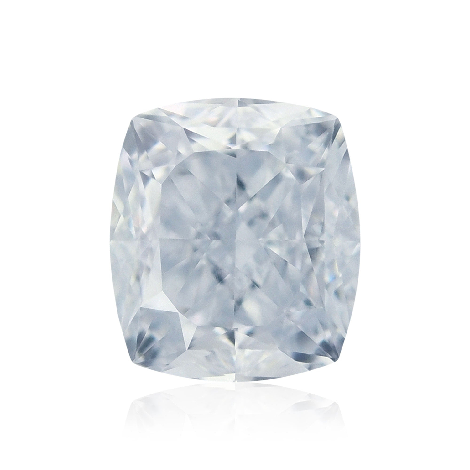 0.61 Carat Fancy Light Blue Cushion Diamond VVS2 GIA