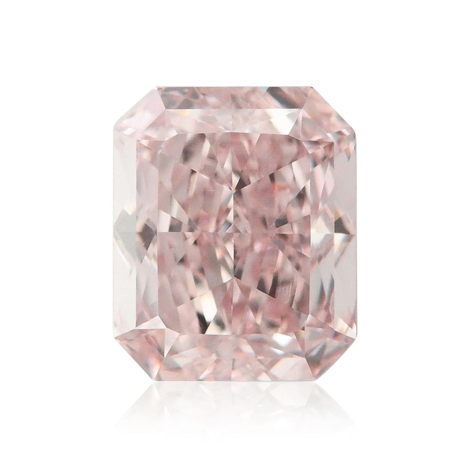 0.67 Carat Fancy Pink Radiant Diamond VS1 GIA