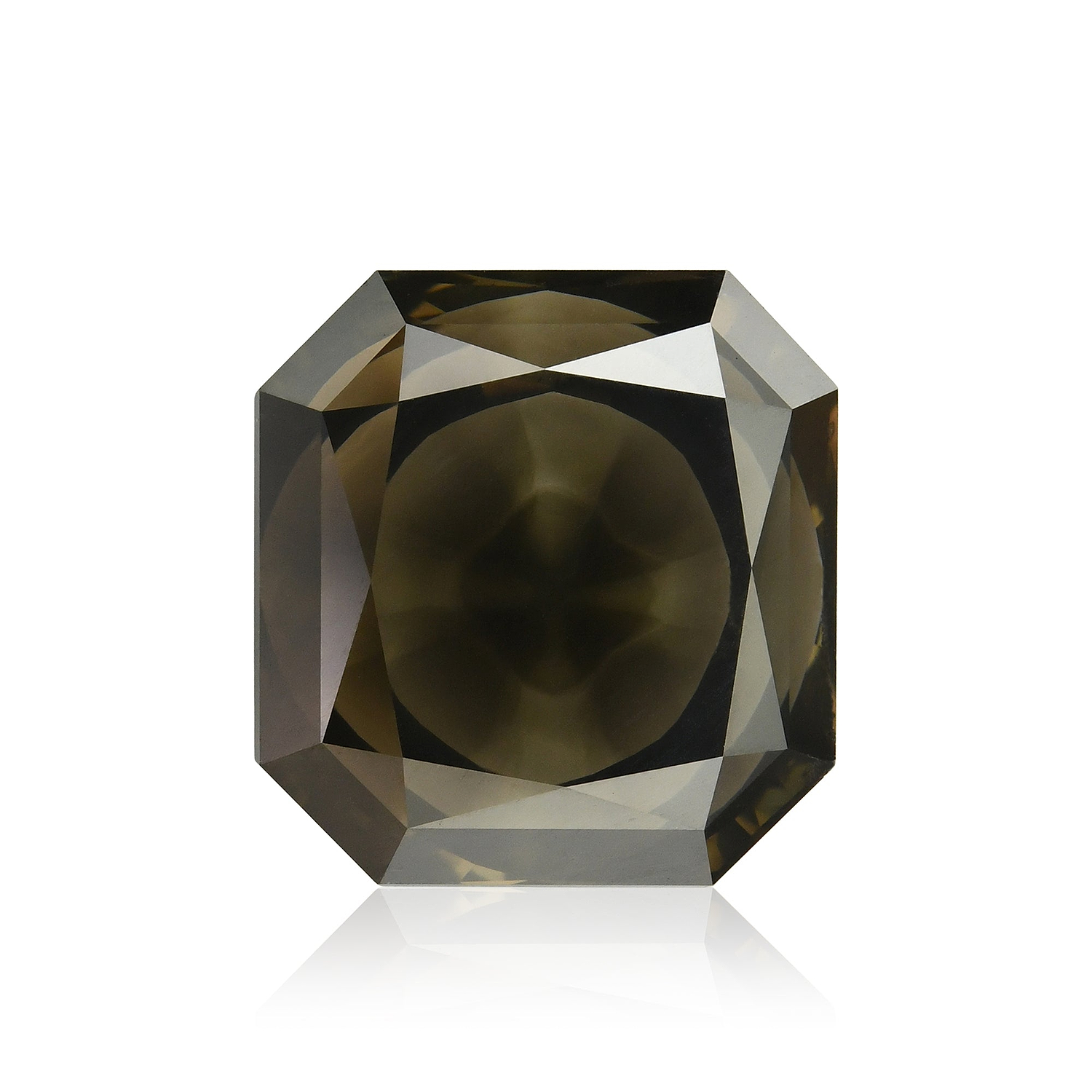 5.12 Carat Fancy Dark Gray Radiant Diamond  GIA