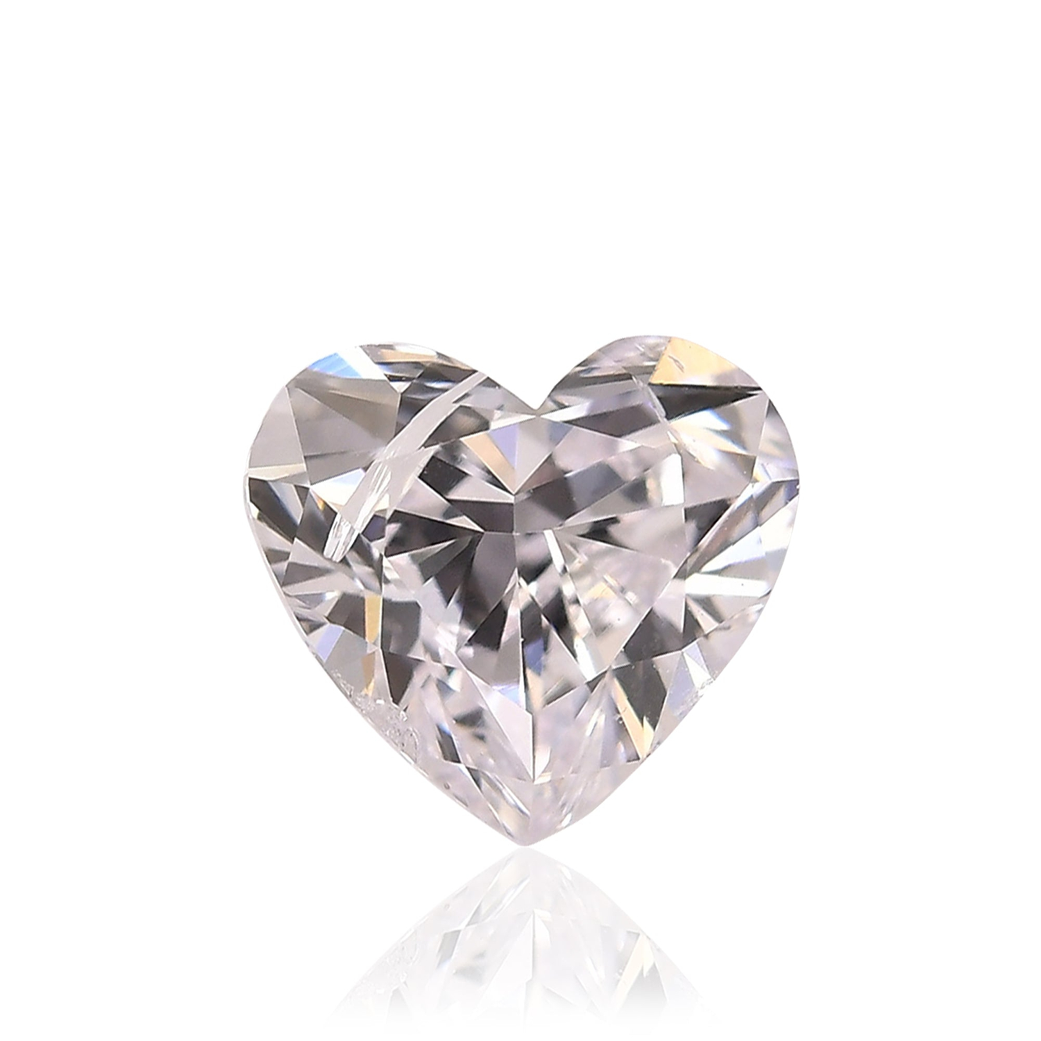 1.03 Carat Faint Pink HEART Diamond (I1) GIA
