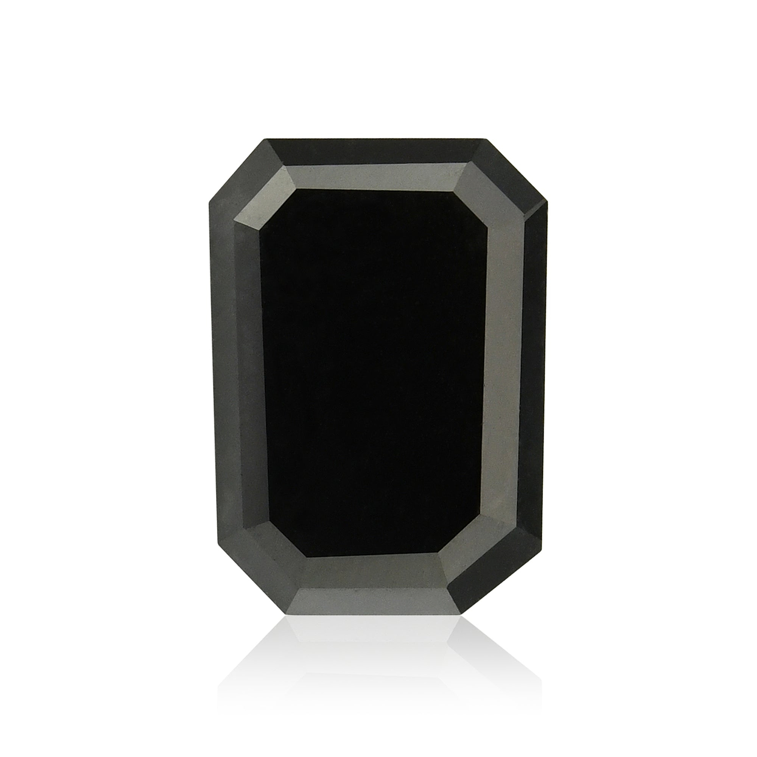2.10 Carat Fancy Black Emerald Diamond  GIA