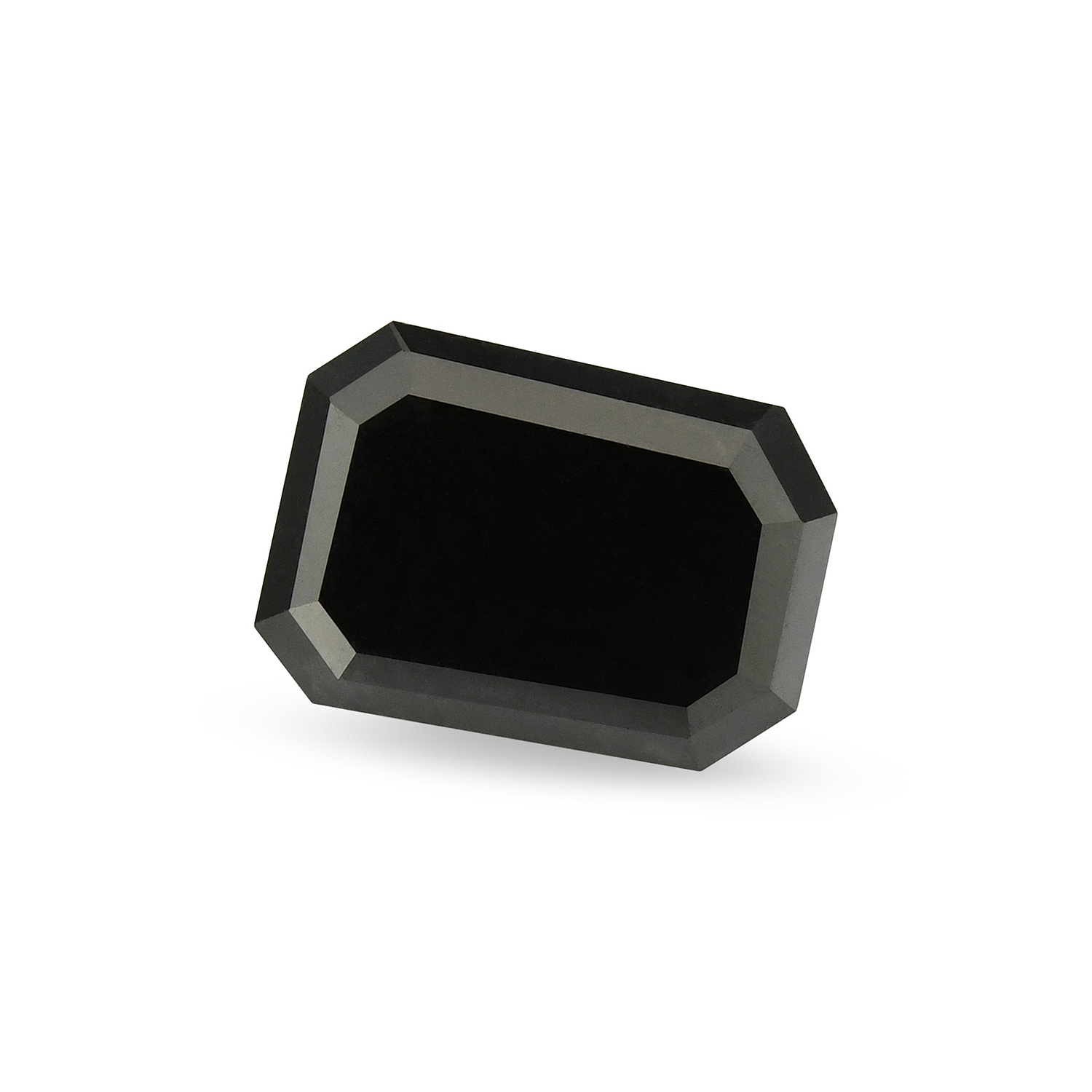 2.10 Carat Fancy Black Emerald Diamond  GIA