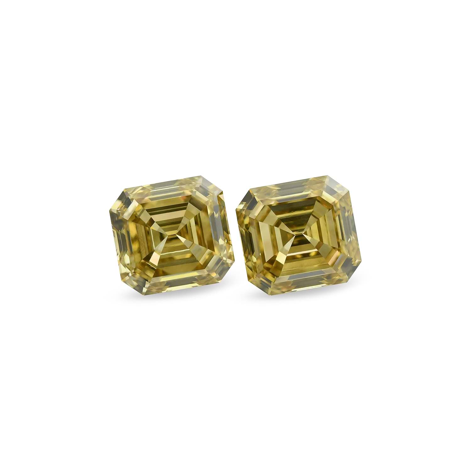 4.02 Carat Fancy Brownish Yellow Emerald Diamonds VS1