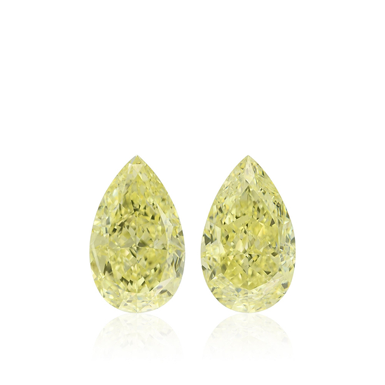 8.17 Carat Fancy Yellow Pear Diamonds VS1 GIA