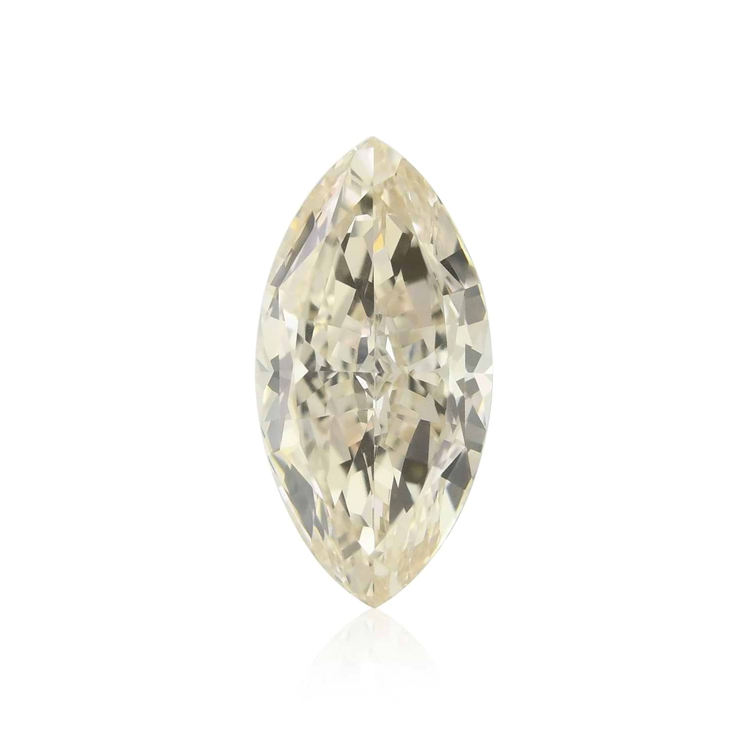 1.02 Carat Faint Brown Marquise Diamond VVS1 GIA