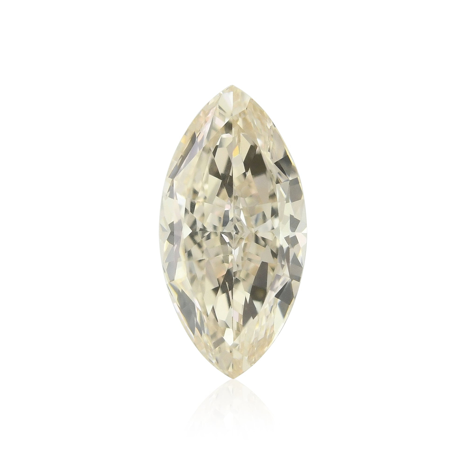1.02 Carat Faint Brown Marquise Diamond VVS1 GIA