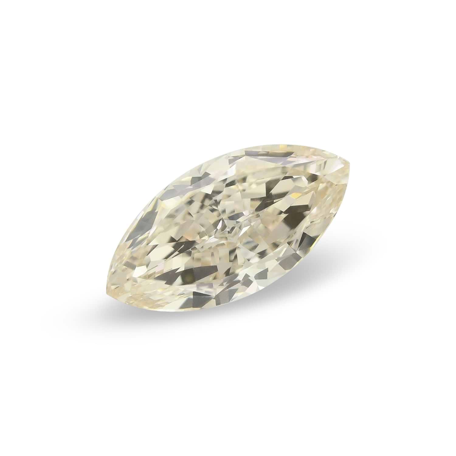1.02 Carat Faint Brown Marquise Diamond VVS1 GIA