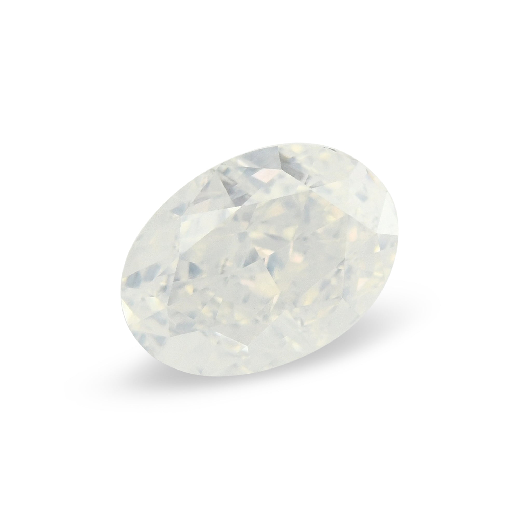 1.23 Carat Fancy White Oval Diamond GIA
