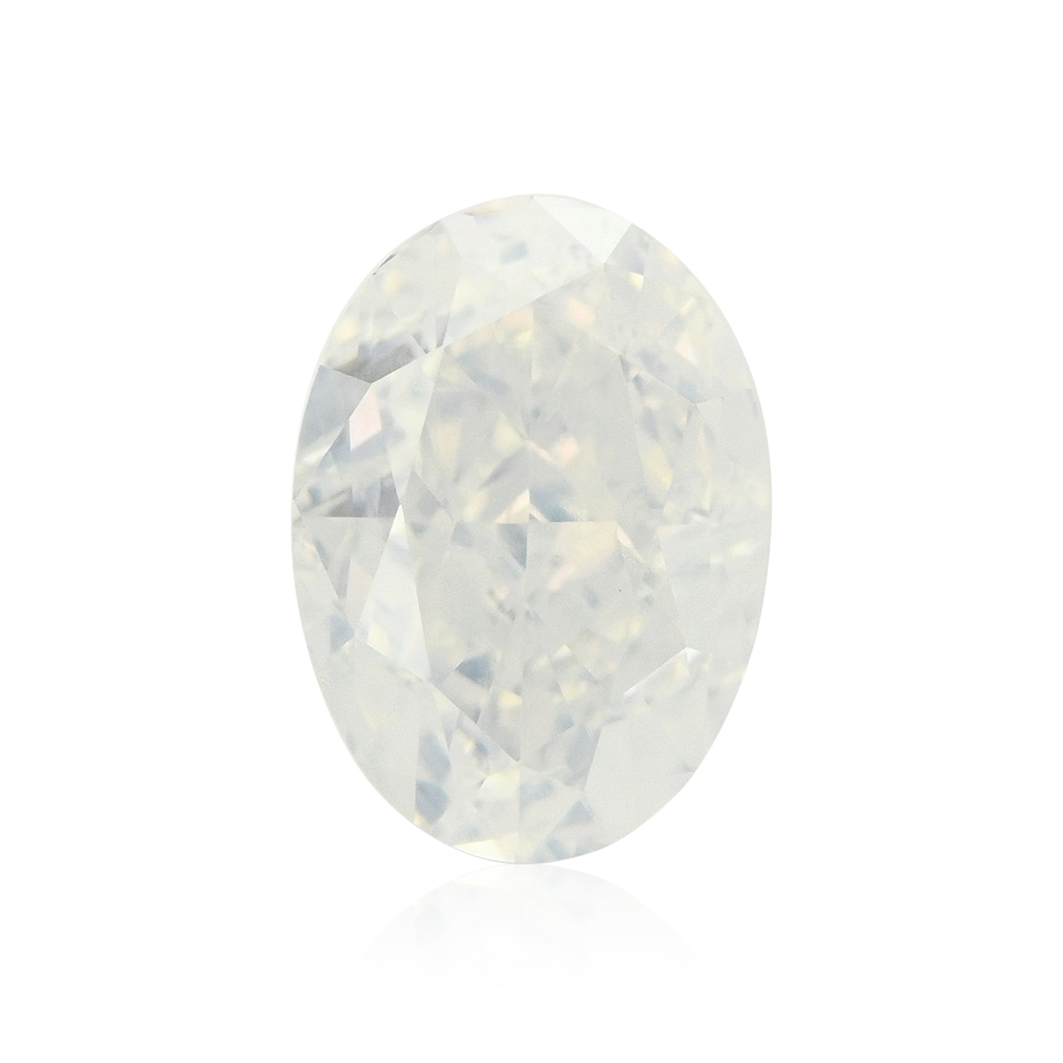 1.23 Carat Fancy White Oval Diamond  GIA
