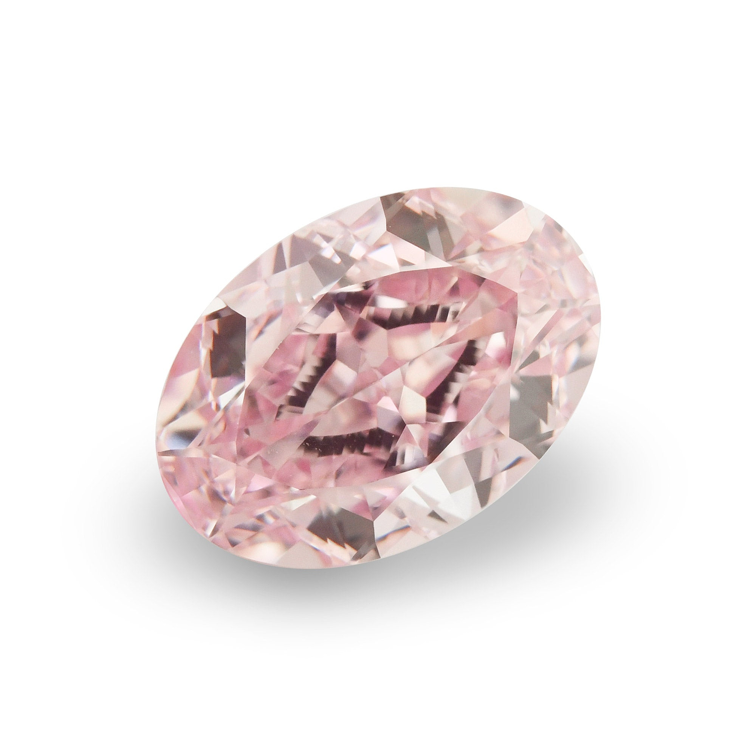 1.02 Carat Fancy Intense Pink Oval Diamond IF GIA