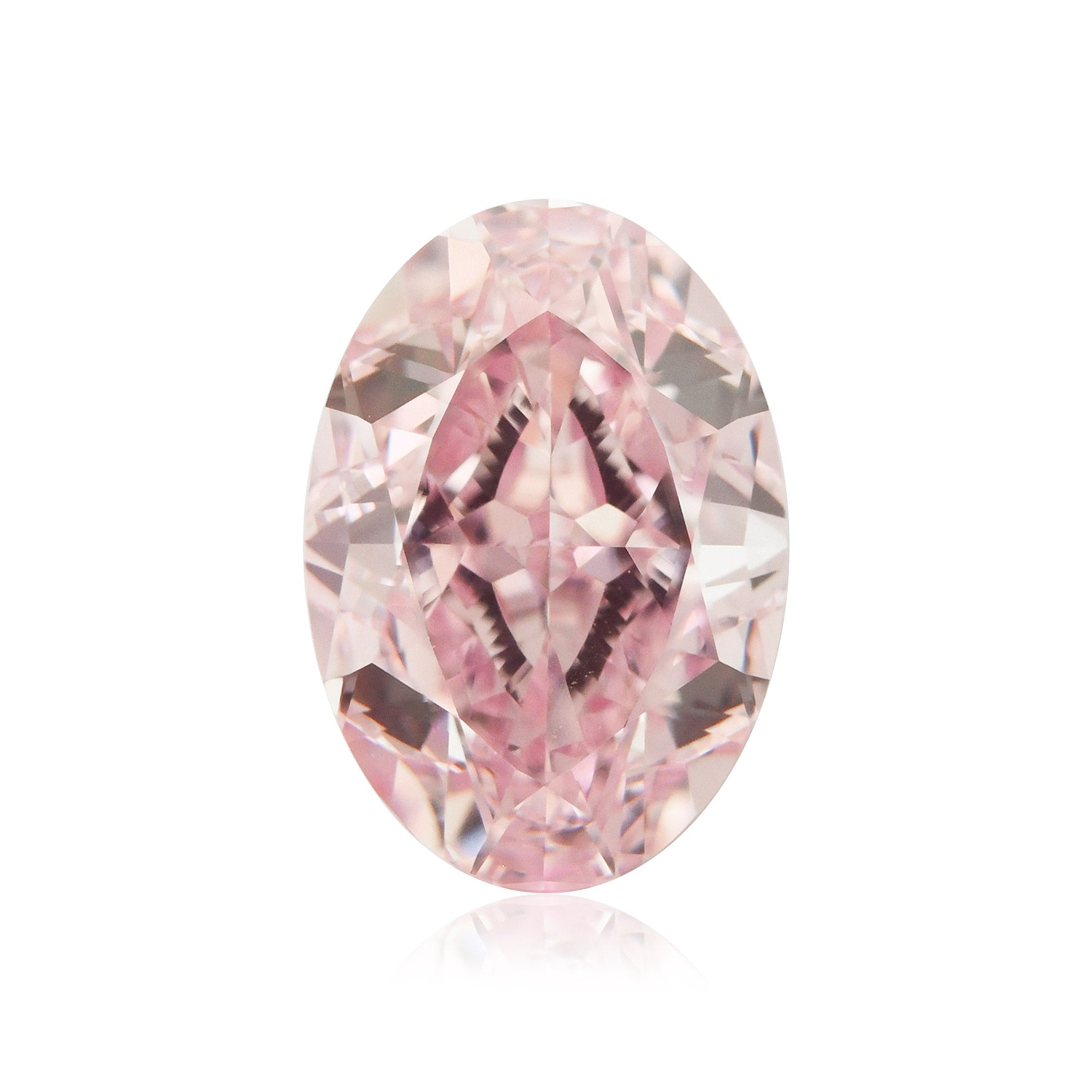 1.02 Carat Fancy Intense Pink Oval Diamond IF GIA