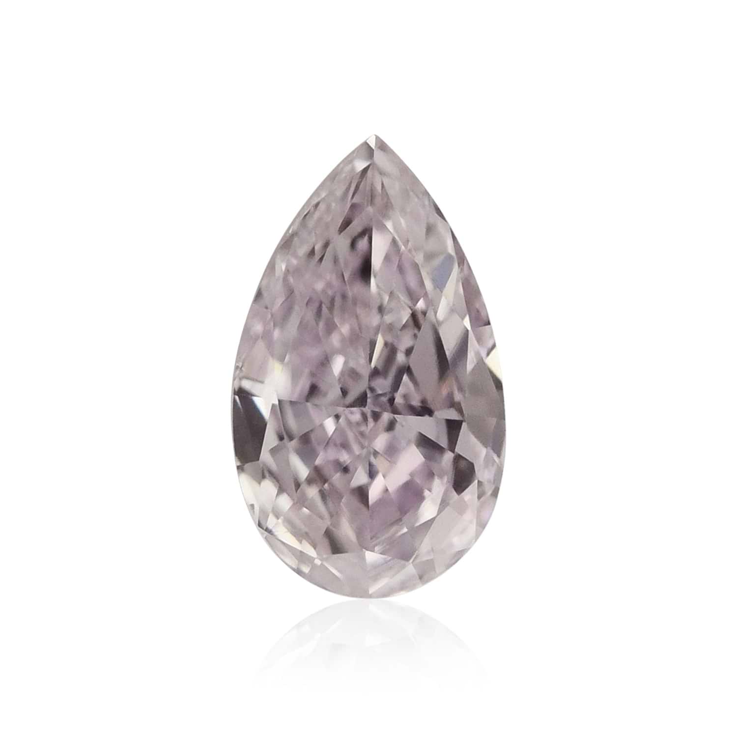 0.25 Carat Fancy Light Pinkish Purple Pear Diamond SI1 GIA