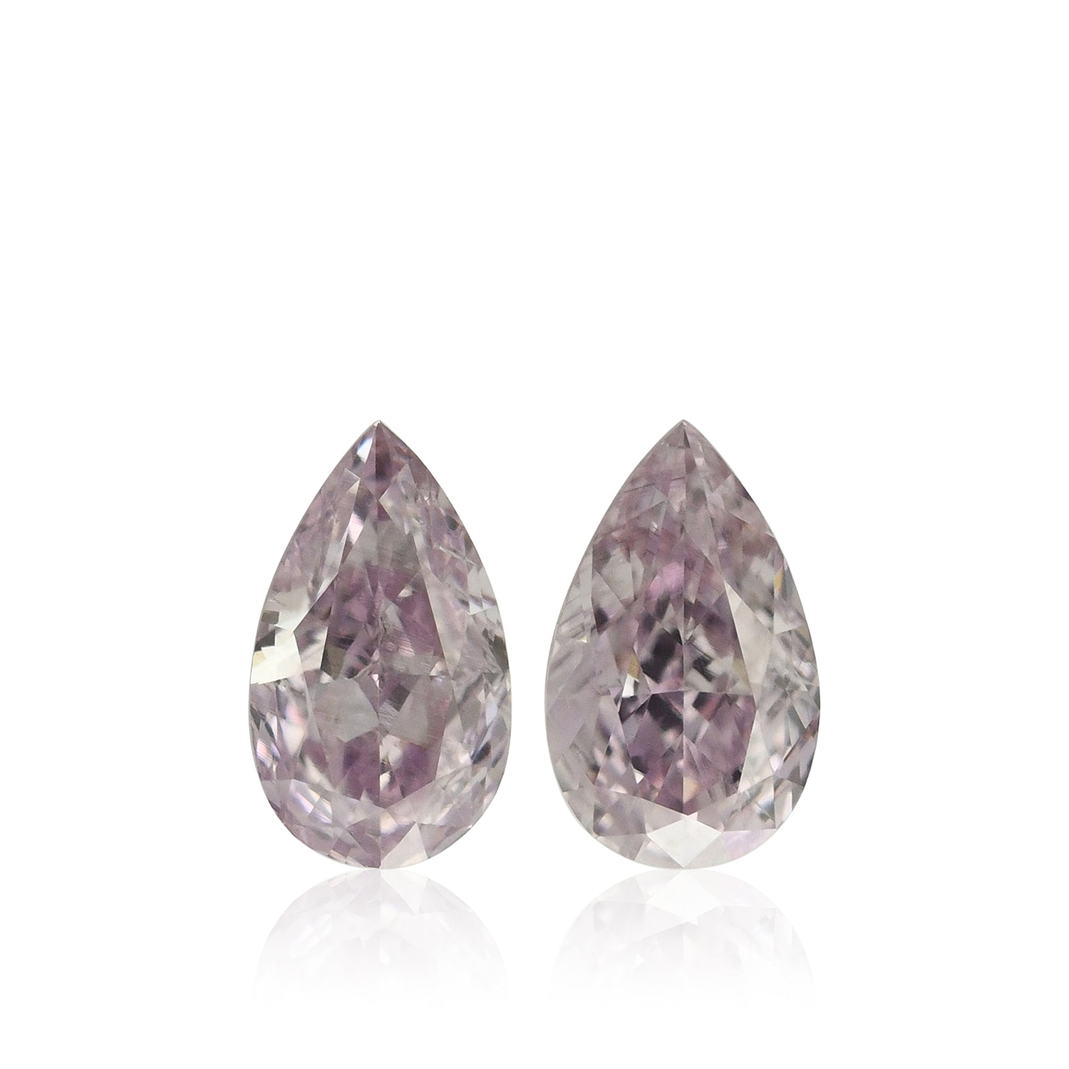0.51 Carat Fancy Purple Pink Pear Diamonds SI1