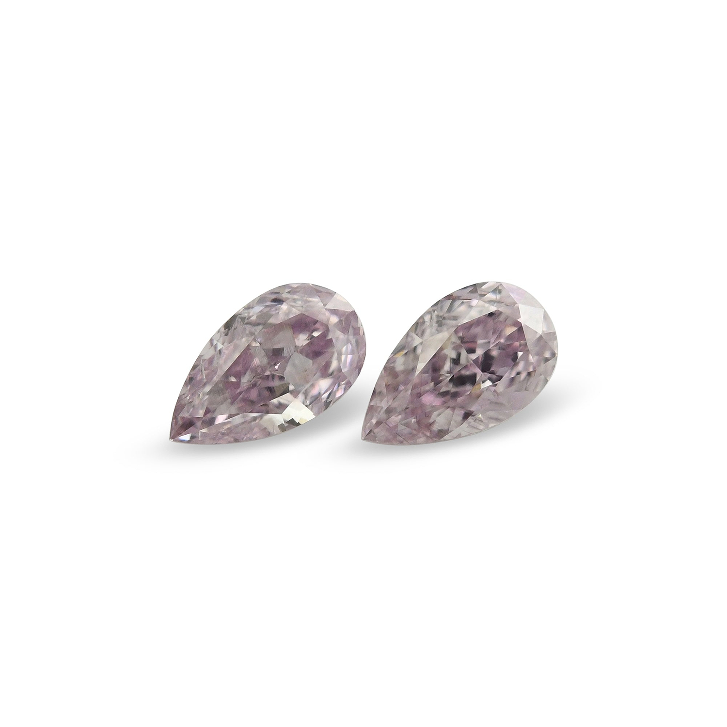 0.51 Carat Fancy Purple Pink Pear Diamonds SI1