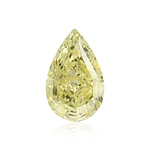 3.02 Carat Fancy Light Yellow Pear Diamond VS1 GIA