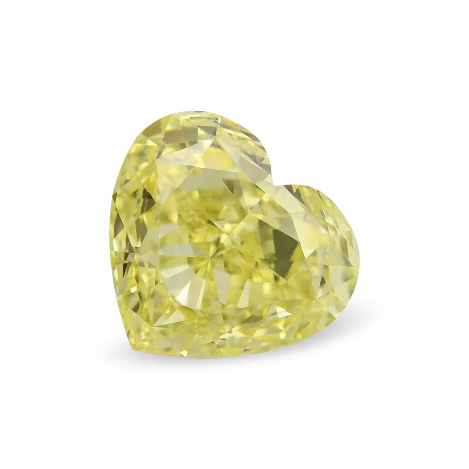 1.02 Carat Fancy Yellow HEART Diamond SI1 GIA