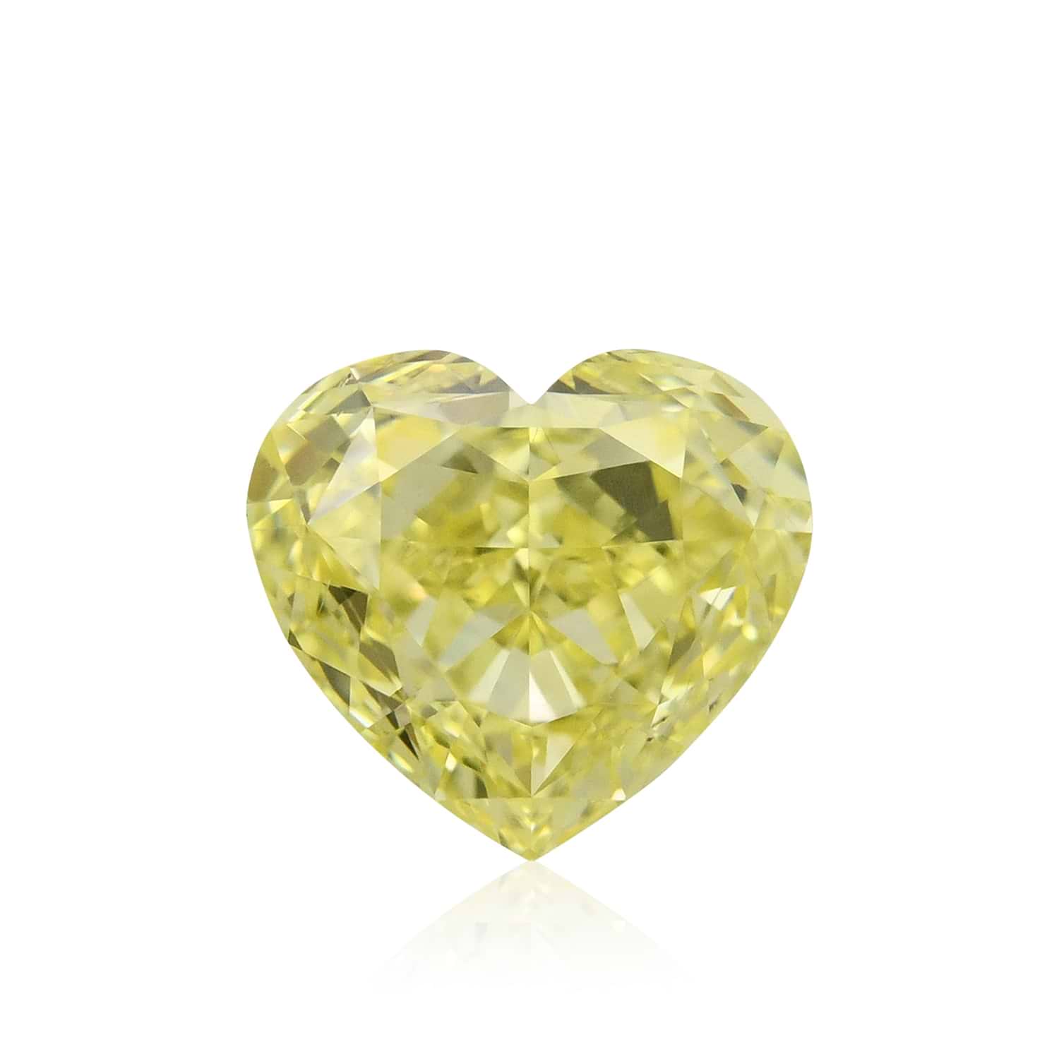 1.02 Carat Fancy Yellow HEART Diamond SI1 GIA