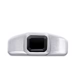 Natural Fancy Black Emerald Men's Ring