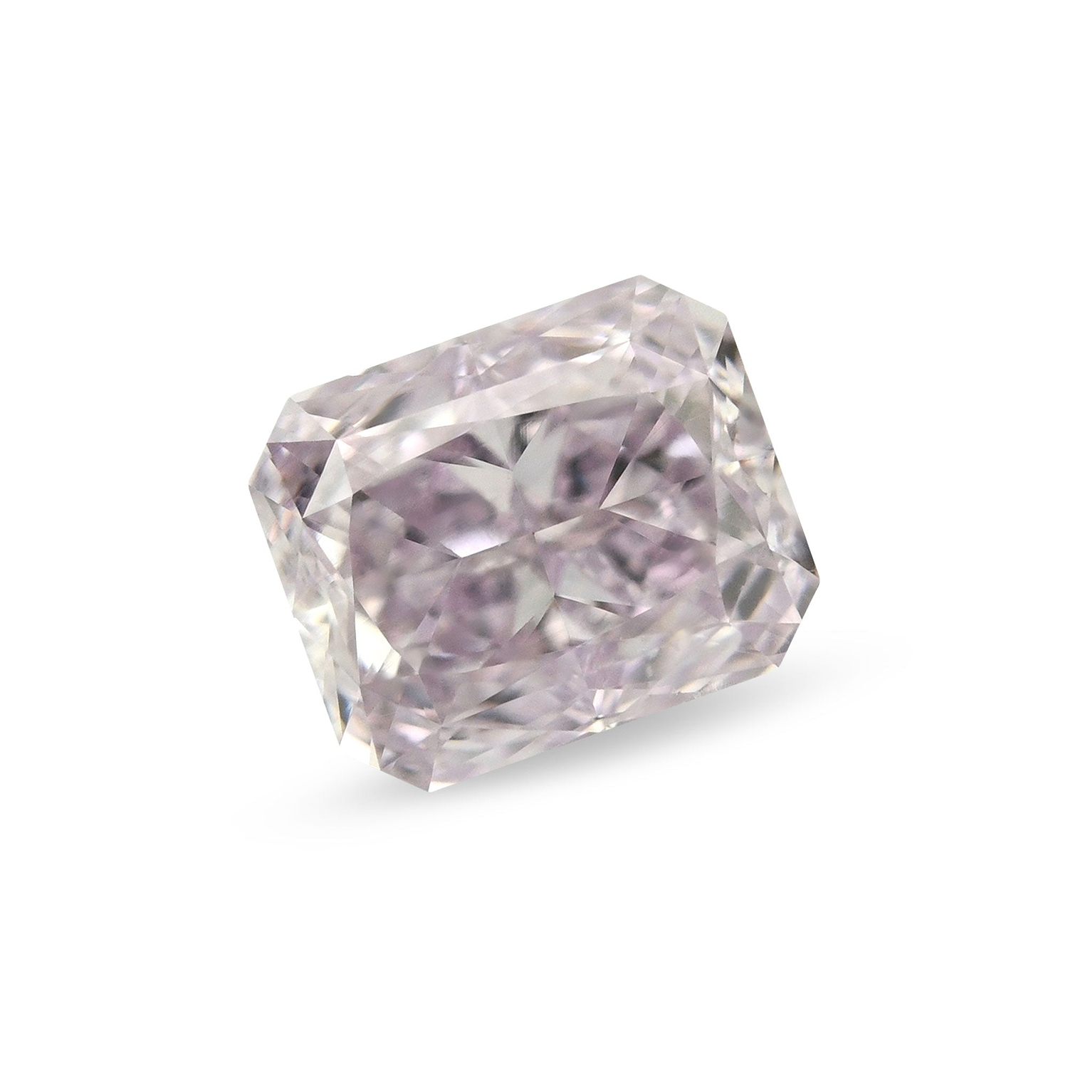 0.50 Carat Fancy Light Purplish Pink Radiant Diamond SI1 GIA