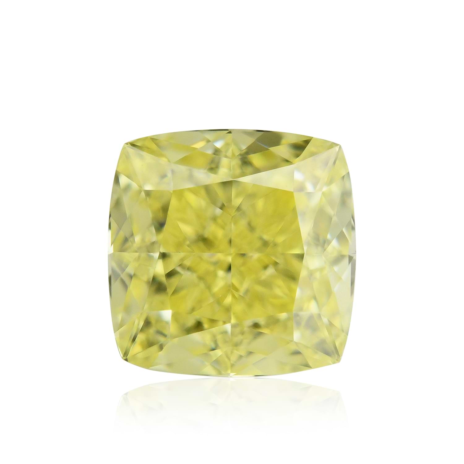 0.71 Carat Fancy Yellow Cushion Diamond VVS1 GIA