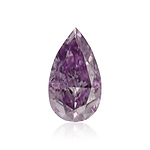 0.17 Carat Fancy Intense Pinkish Purple Pear Diamond (SI1) GIA