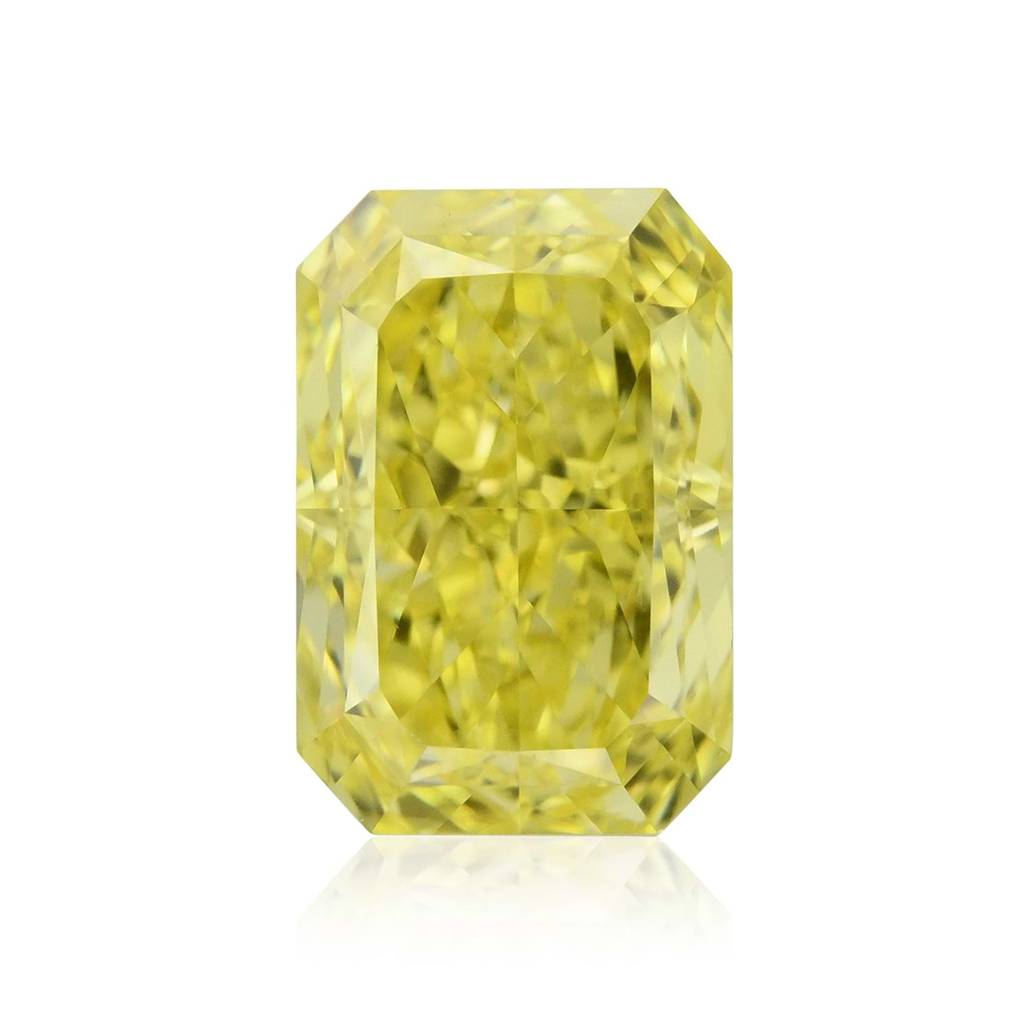 0.79 Carat Fancy Vivid Yellow Radiant Diamond VS1 GIA