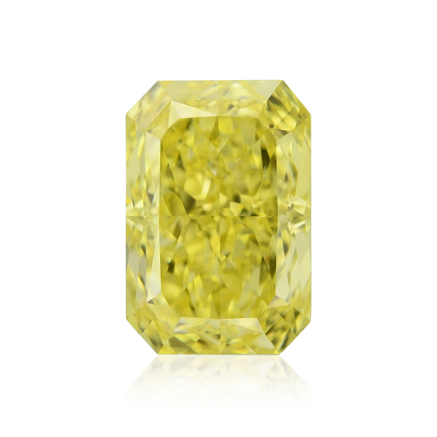 0.79 Carat Fancy Vivid Yellow Radiant Diamond VS1 GIA
