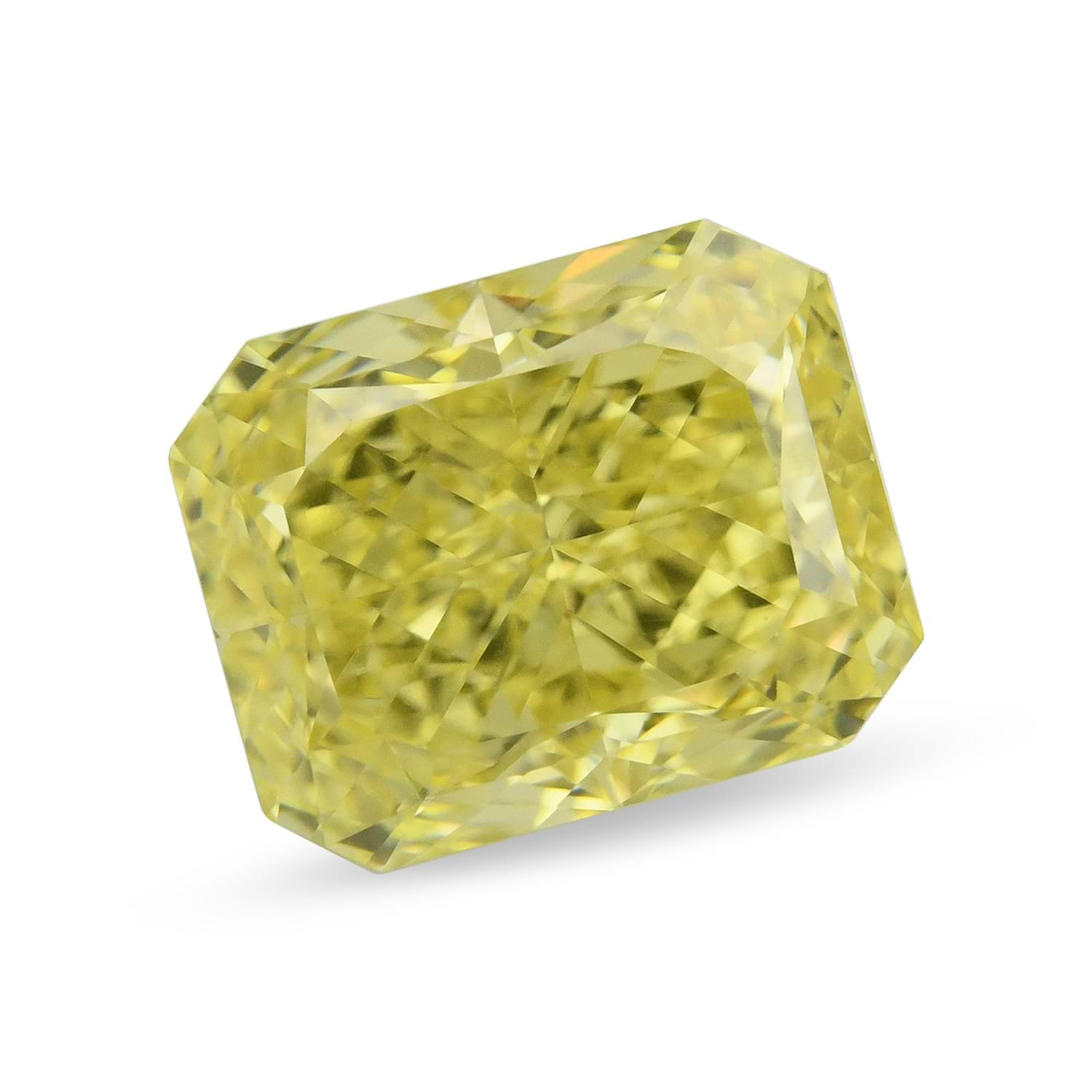 1.31 Carat Fancy Intense Yellow Radiant Diamond VVS2 GIA