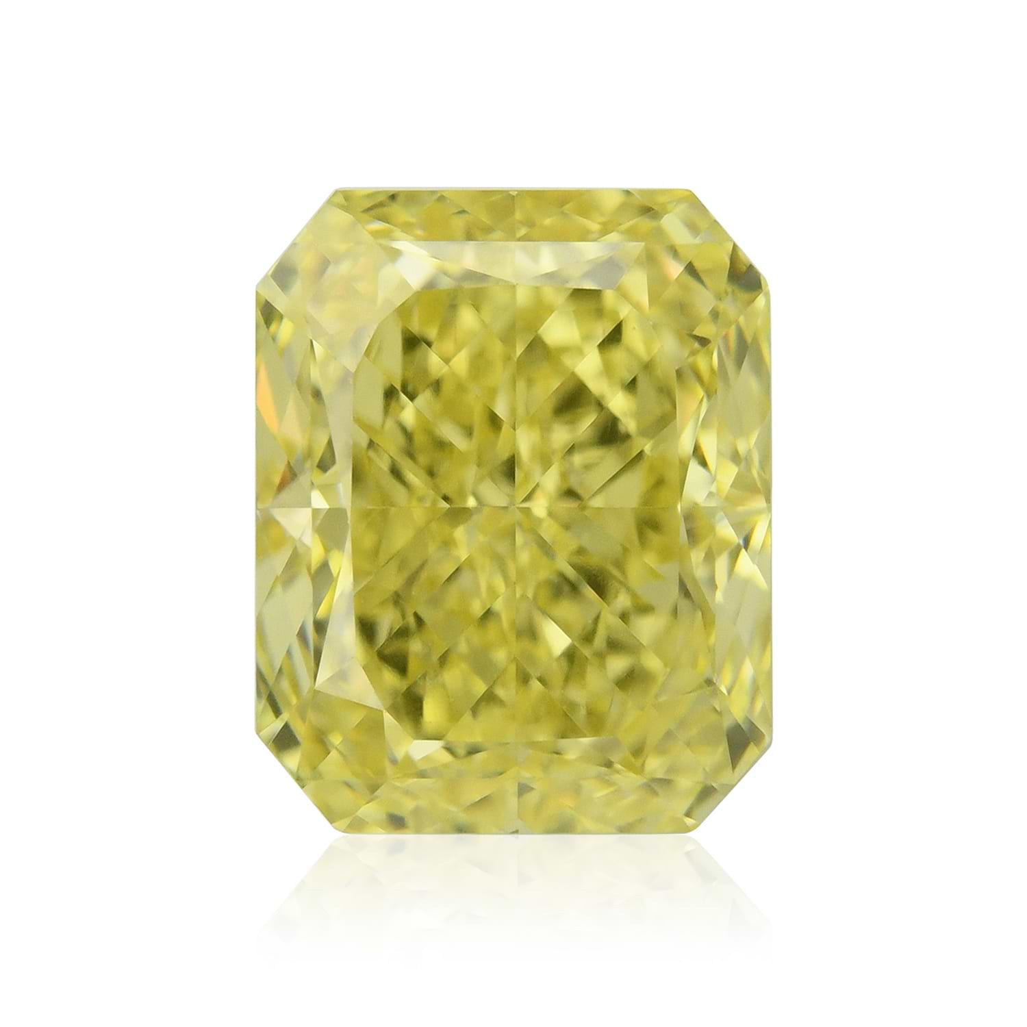 1.31 Carat Fancy Intense Yellow Radiant Diamond VVS2 GIA