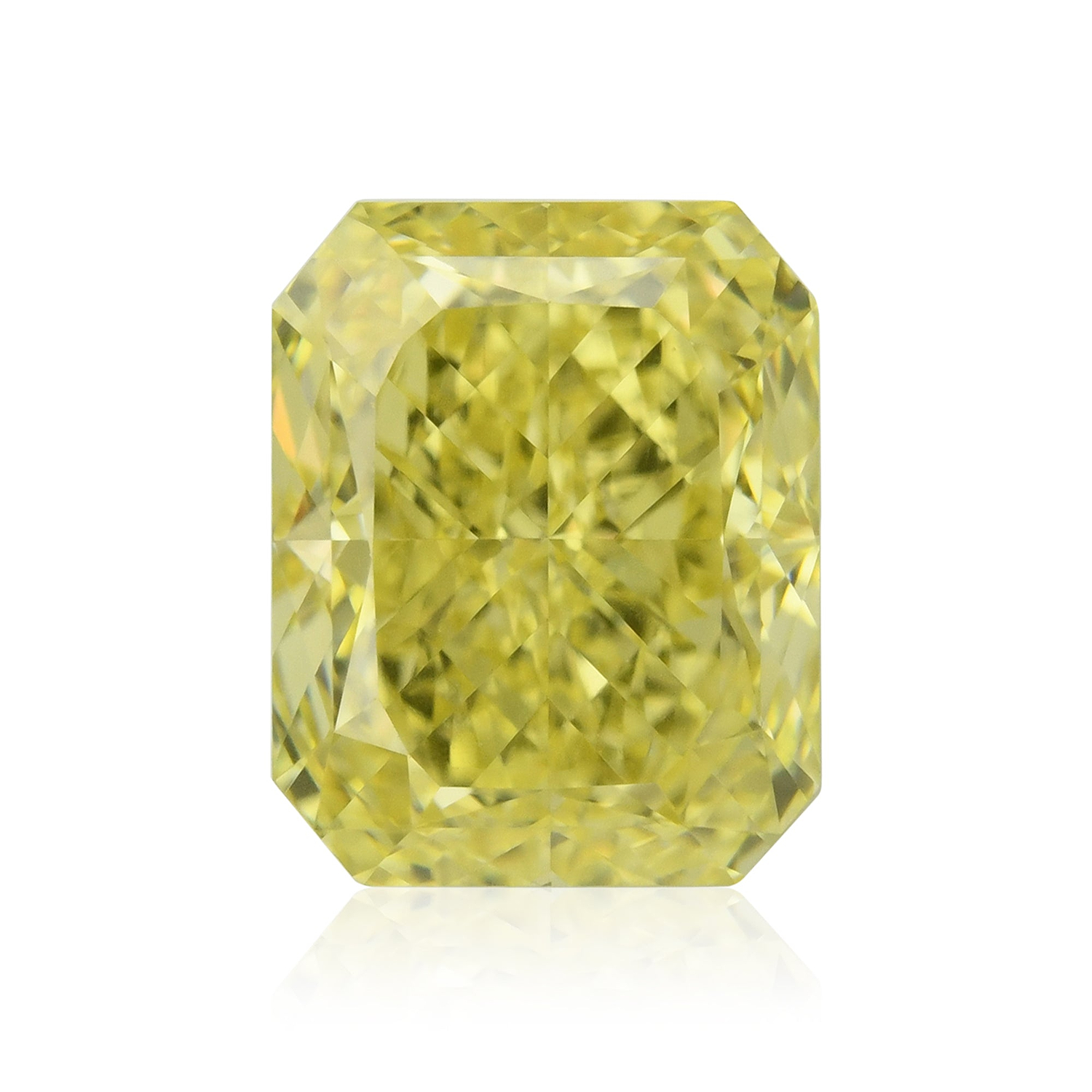 1.31 Carat Fancy Intense Yellow Radiant Diamond VVS2 GIA