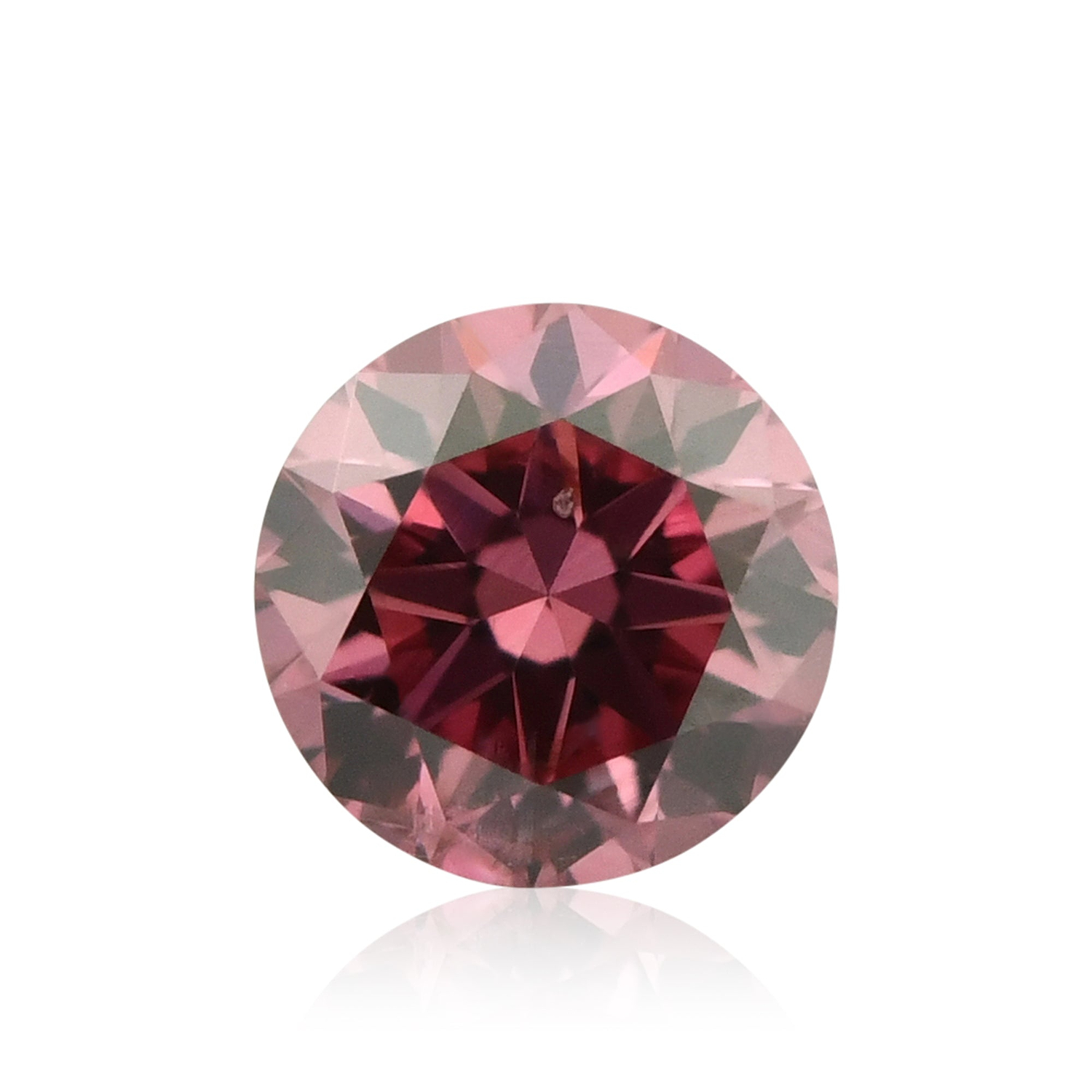 0.15 Carat Fancy Vivid Pink Round Brilliant Argyle Diamond (SI2) GIA