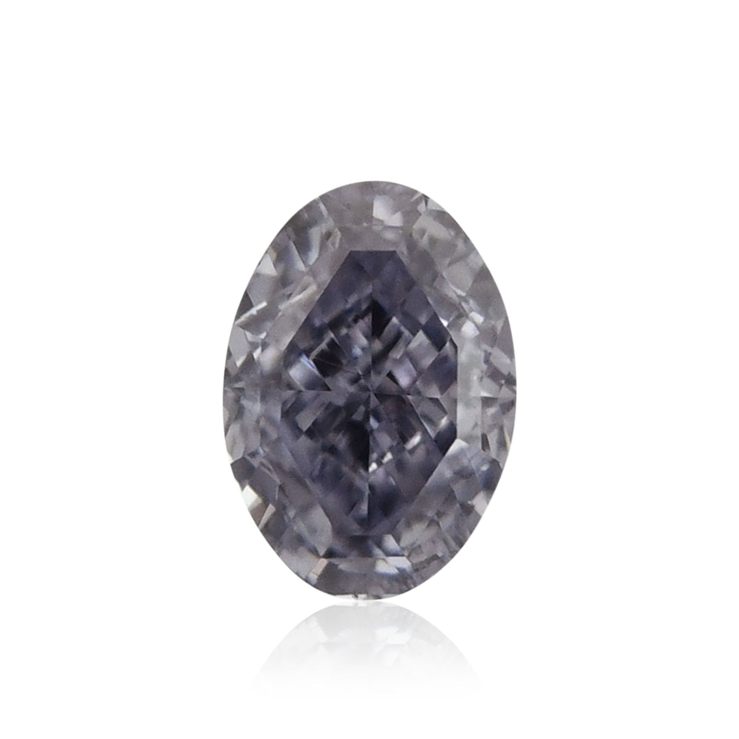 0.17 Carat Fancy Gray Violet Oval Diamond VVS2 GIA