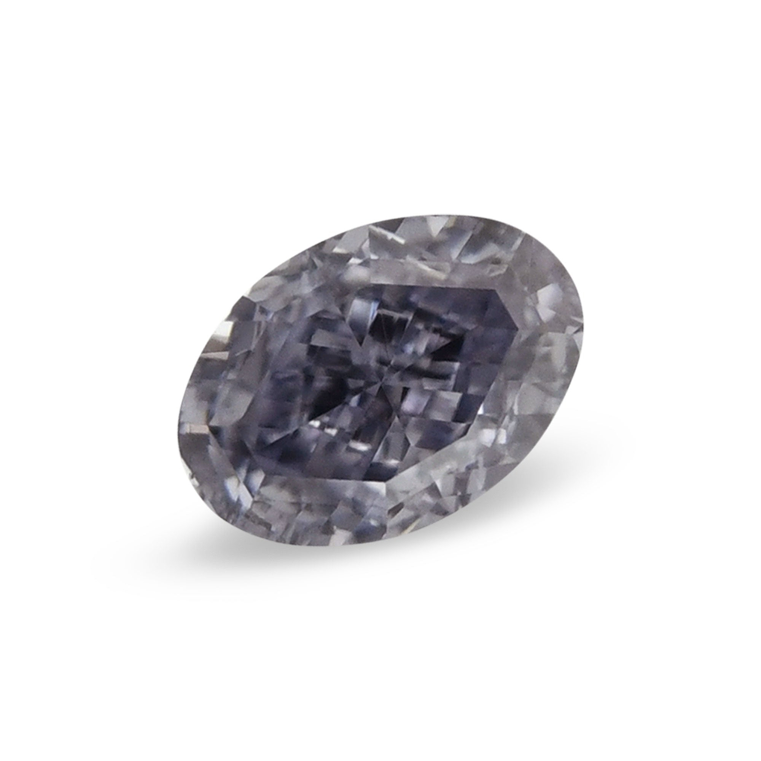 0.17 Carat Fancy Gray Violet Oval Diamond VVS2 GIA