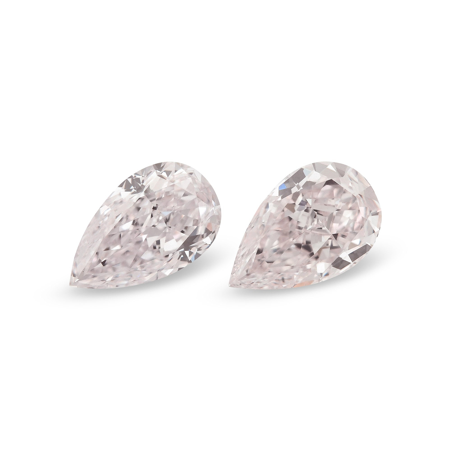 1.52 Carat Light Pink Pear Diamonds VS2